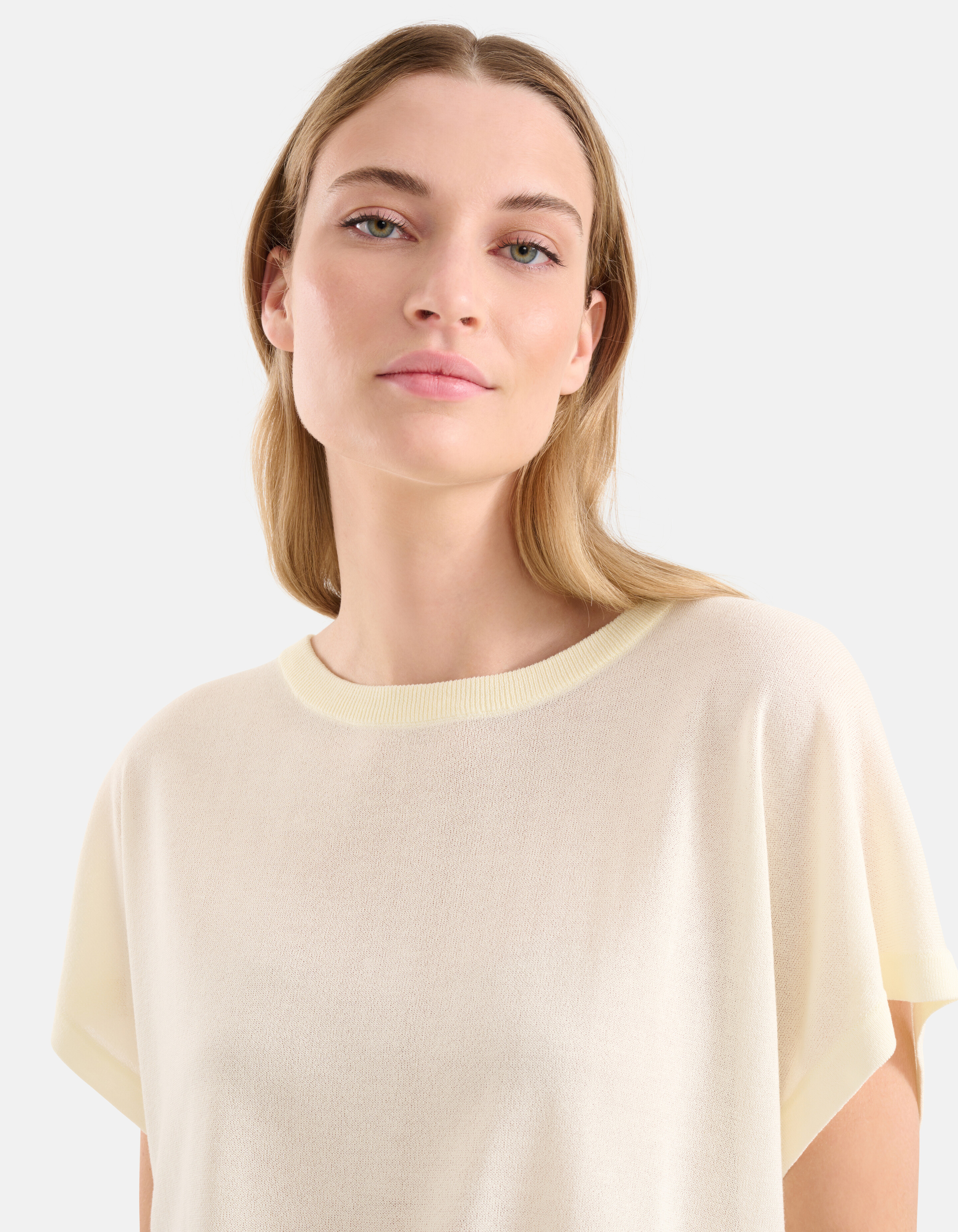 Loose Fit T-shirt Lichtgeel SHOEBY WOMEN