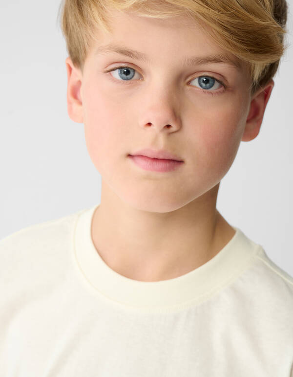 Flavor Artwork T-shirt Gebroken Wit SHOEBY BOYS