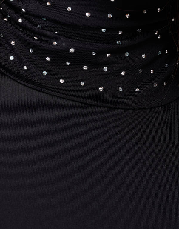 Strass Col Top Zwart SHOEBY WOMEN