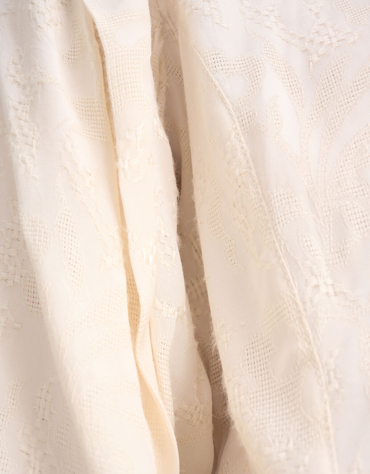 Jacquard Blouse Gebroken Wit By Mieke SHOEBY WOMEN