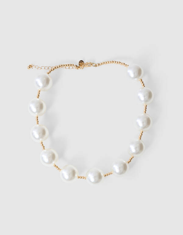 Beaded Parel Ketting Goud SHOEBY ACCESSOIRES