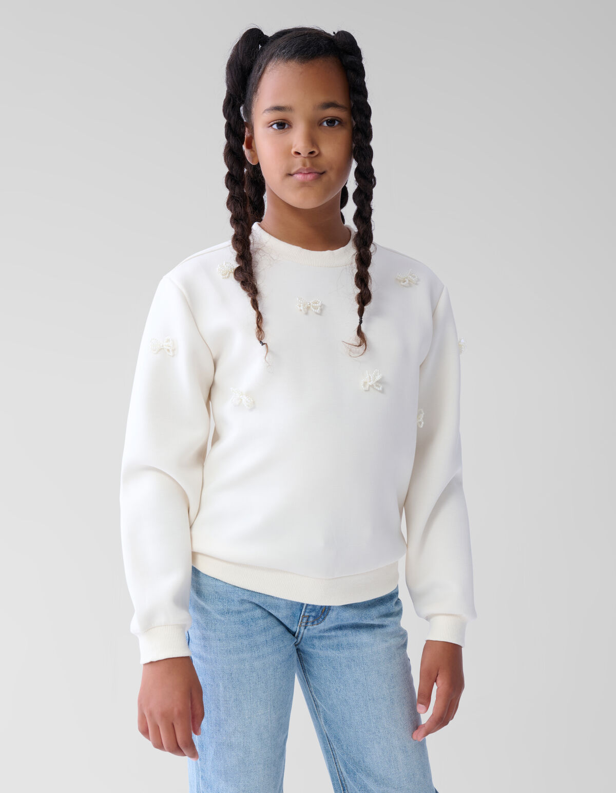 Parel Sweater Gebroken Wit SHOEBY GIRLS