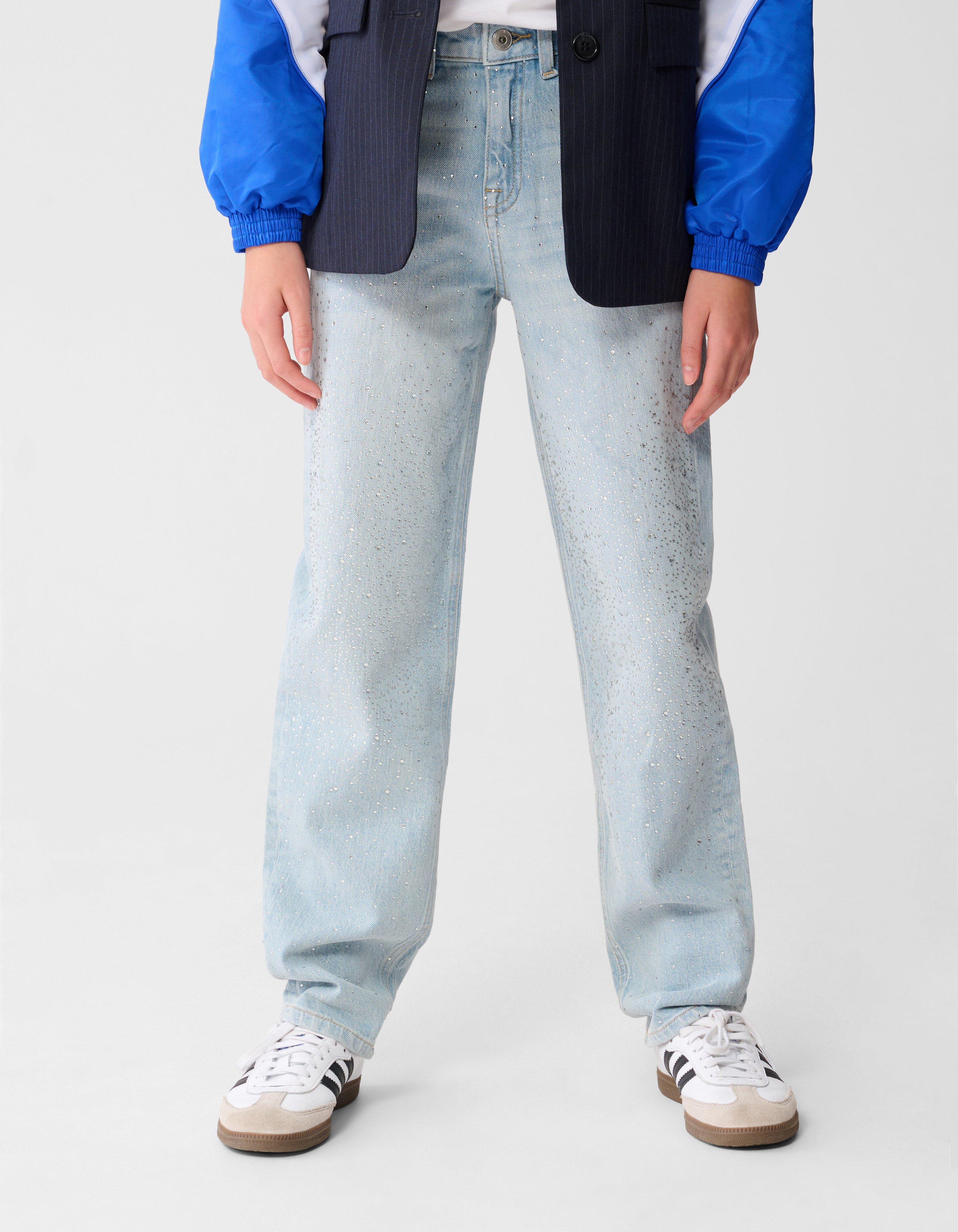 Strass Barrel Fit Jeans Bleached SHOEBY GIRLS