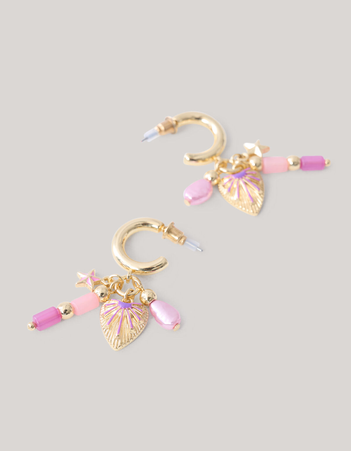 Charm Hoop Oorbellen Goud SHOEBY ACCESSOIRES