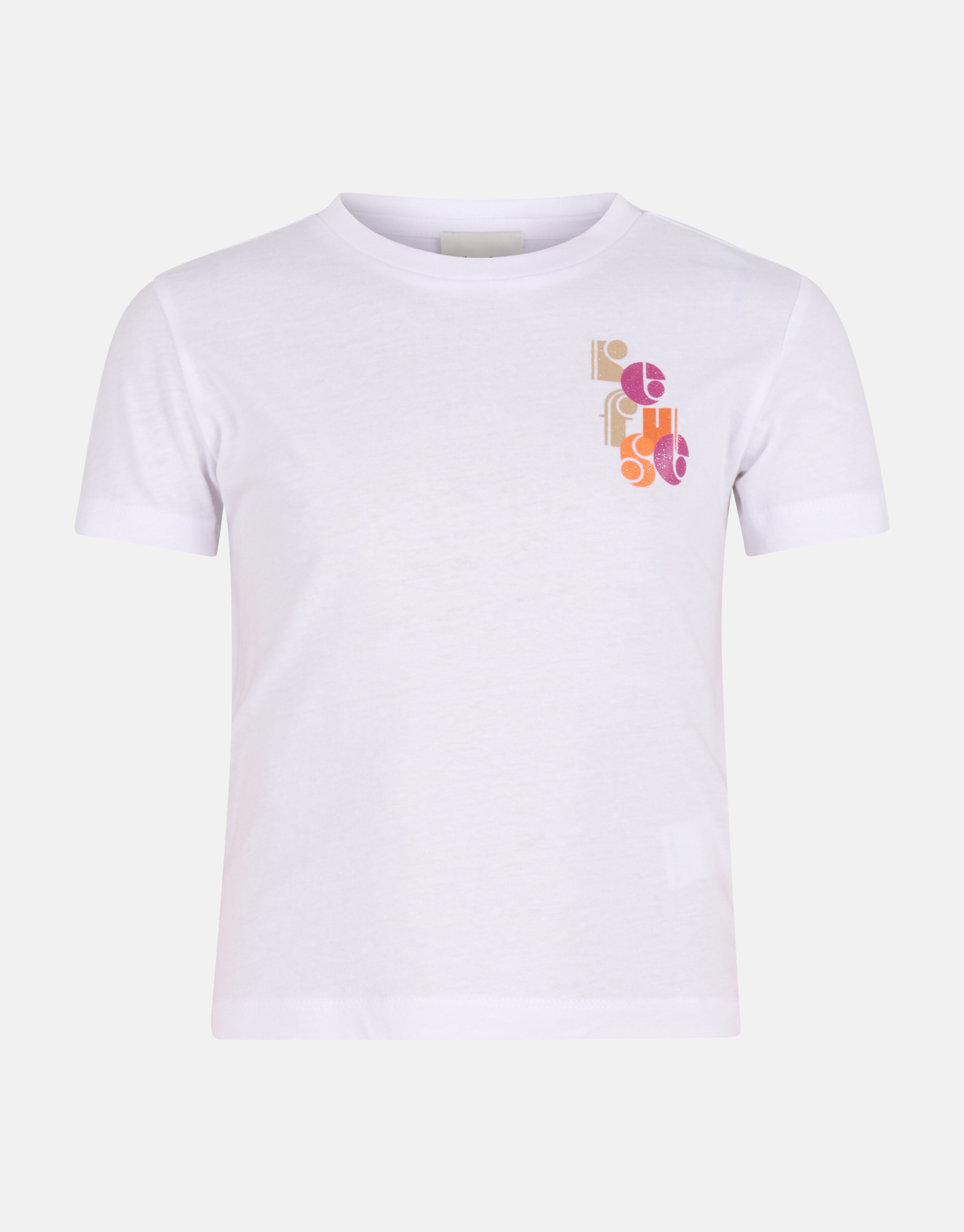 Glitter Loose Fit T-shirt Wit SHOEBY GIRLS