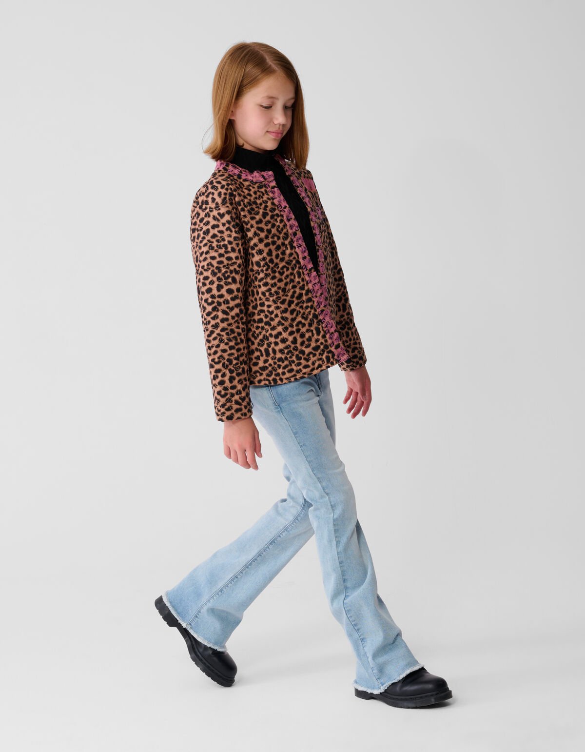 Leopard Stitched Jack Bruin SHOEBY GIRLS