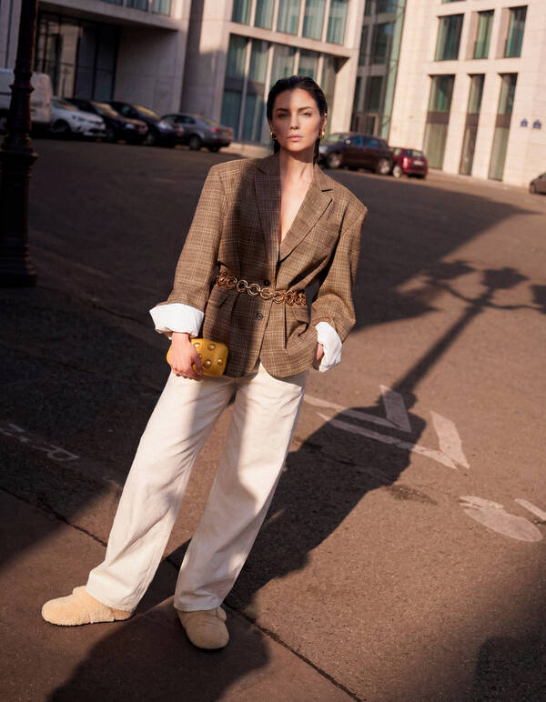 Oversized Ruiten Blazer Bruin SHOEBY WOMEN