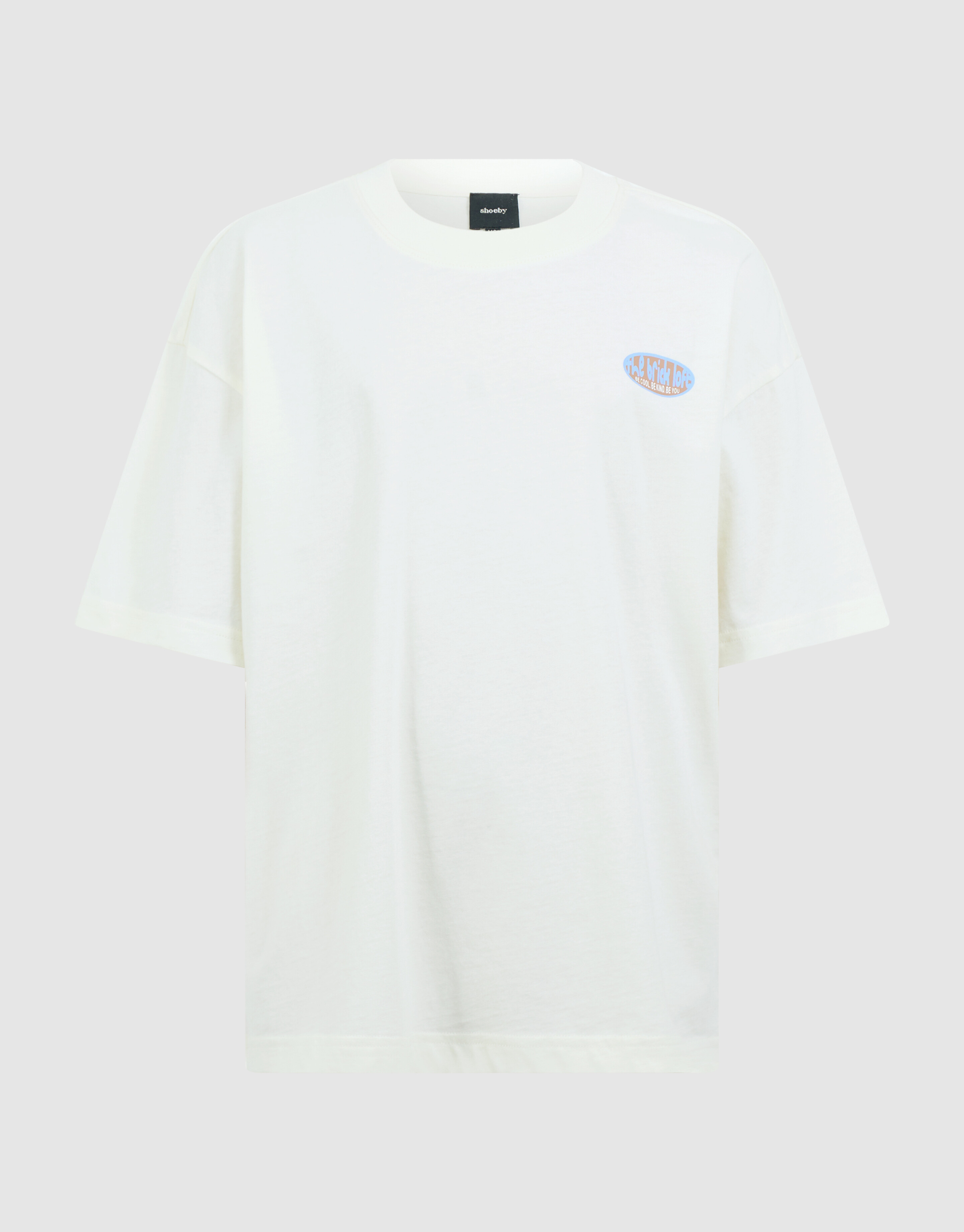 Brick Artwork T-shirt Gebroken Wit SHOEBY BOYS
