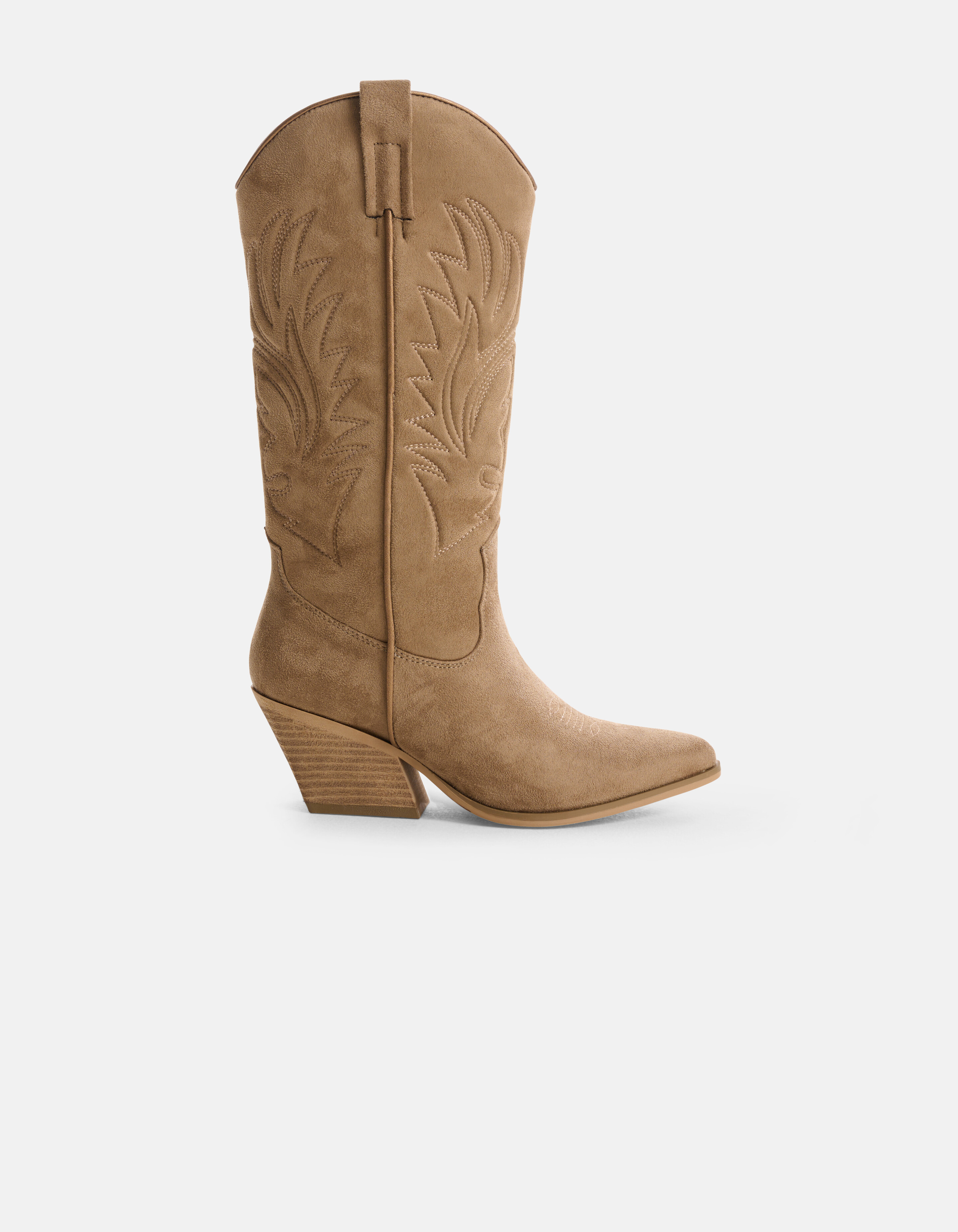 Middelhoge Cowboy Laarzen Taupe SHOEBY SHOES