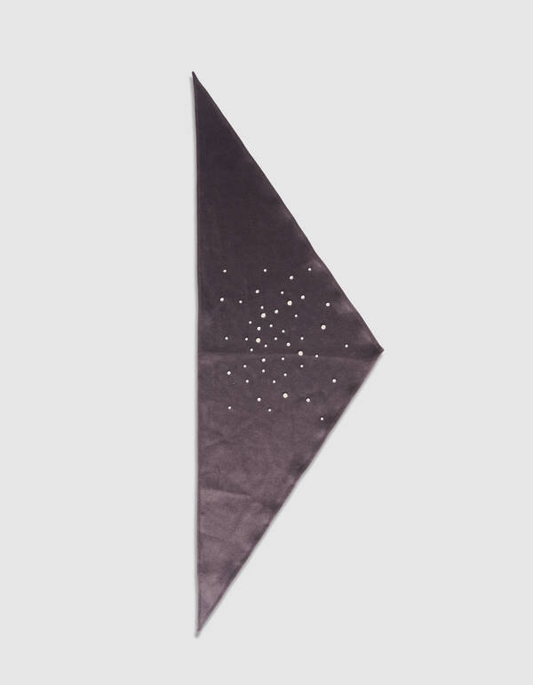 Strass Triangle Sjaal Donkerbruin SHOEBY ACCESSOIRES