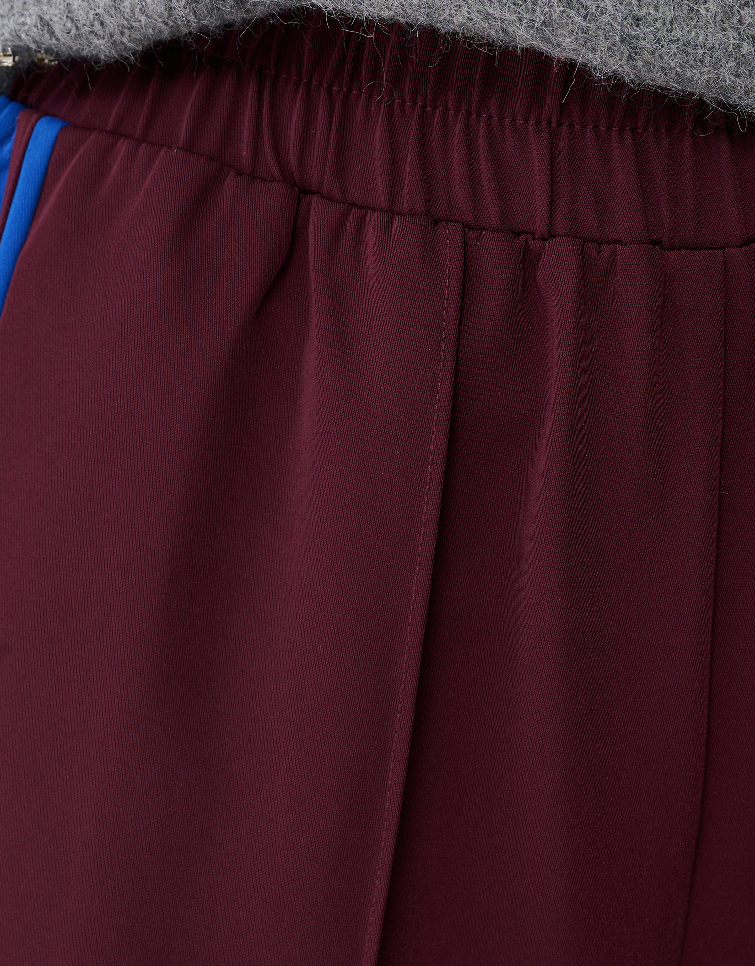 Sporty Wide Leg Broek Donkerrood SHOEBY WOMEN