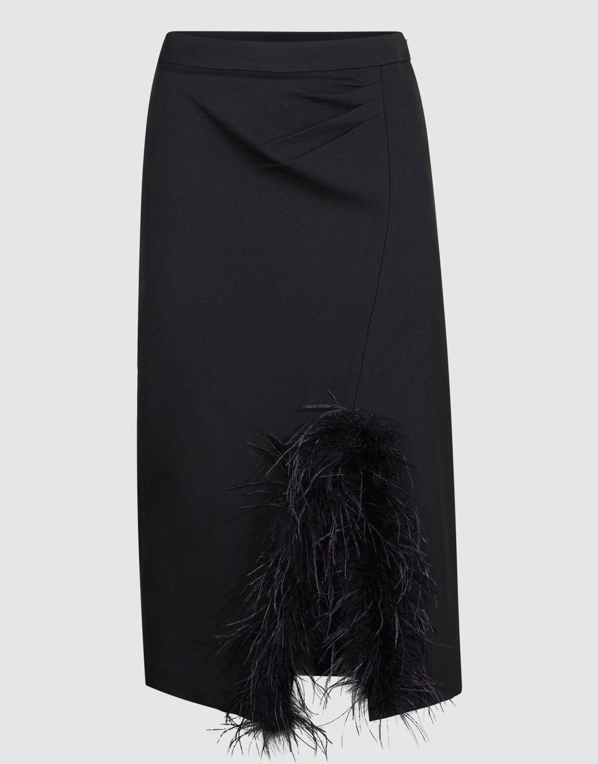 Feather Maxi Rok Zwart By Mieke SHOEBY WOMEN