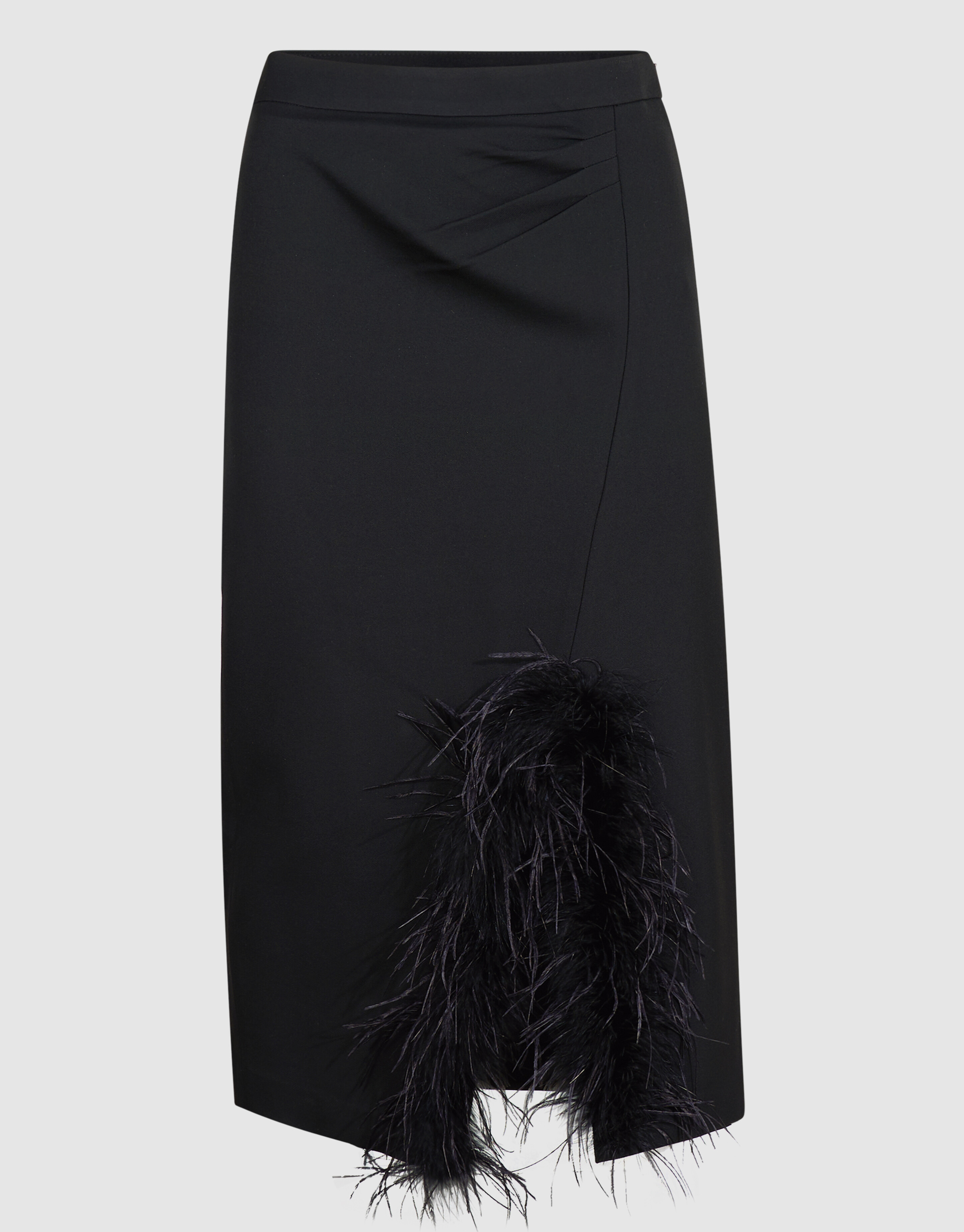 Feather Maxi Rok Zwart By Mieke SHOEBY WOMEN