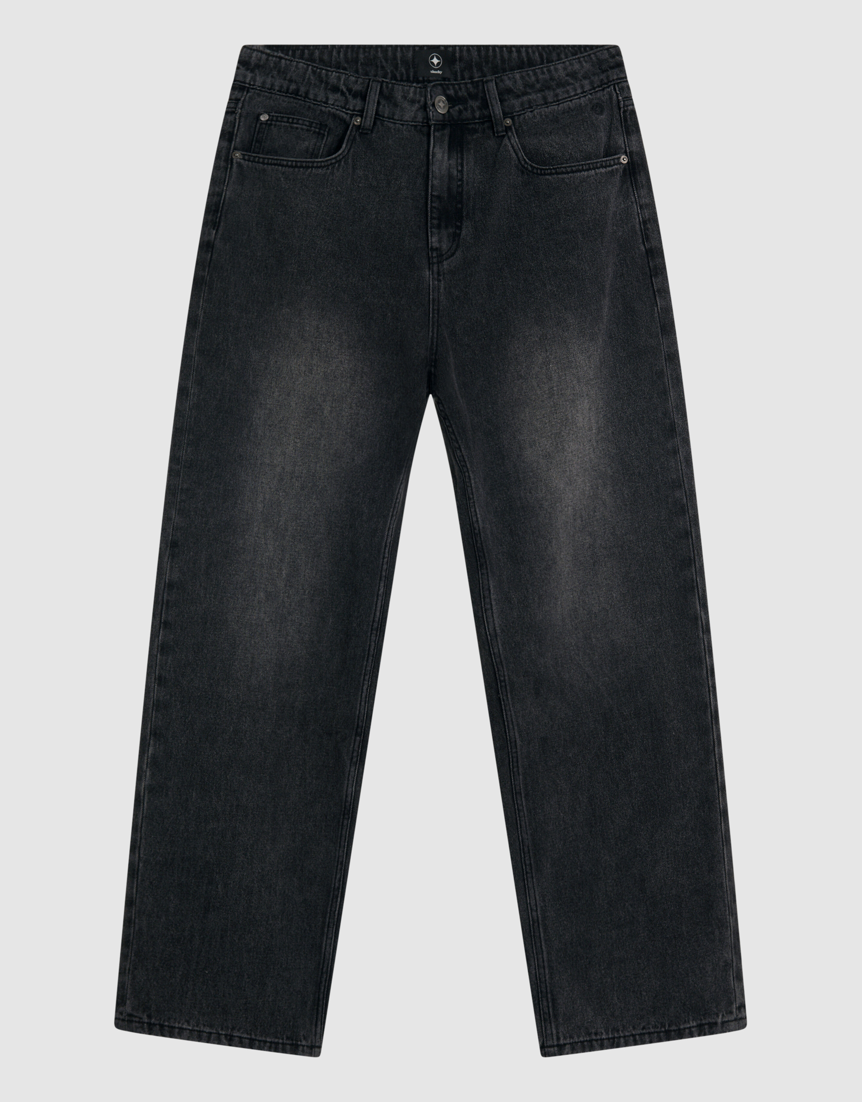 Baggy Fit Jeans Donkergrijs L33 SHOEBY MEN