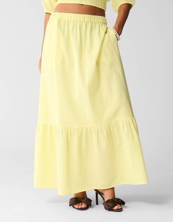 Maxi Rok Lichtgeel SHOEBY WOMEN
