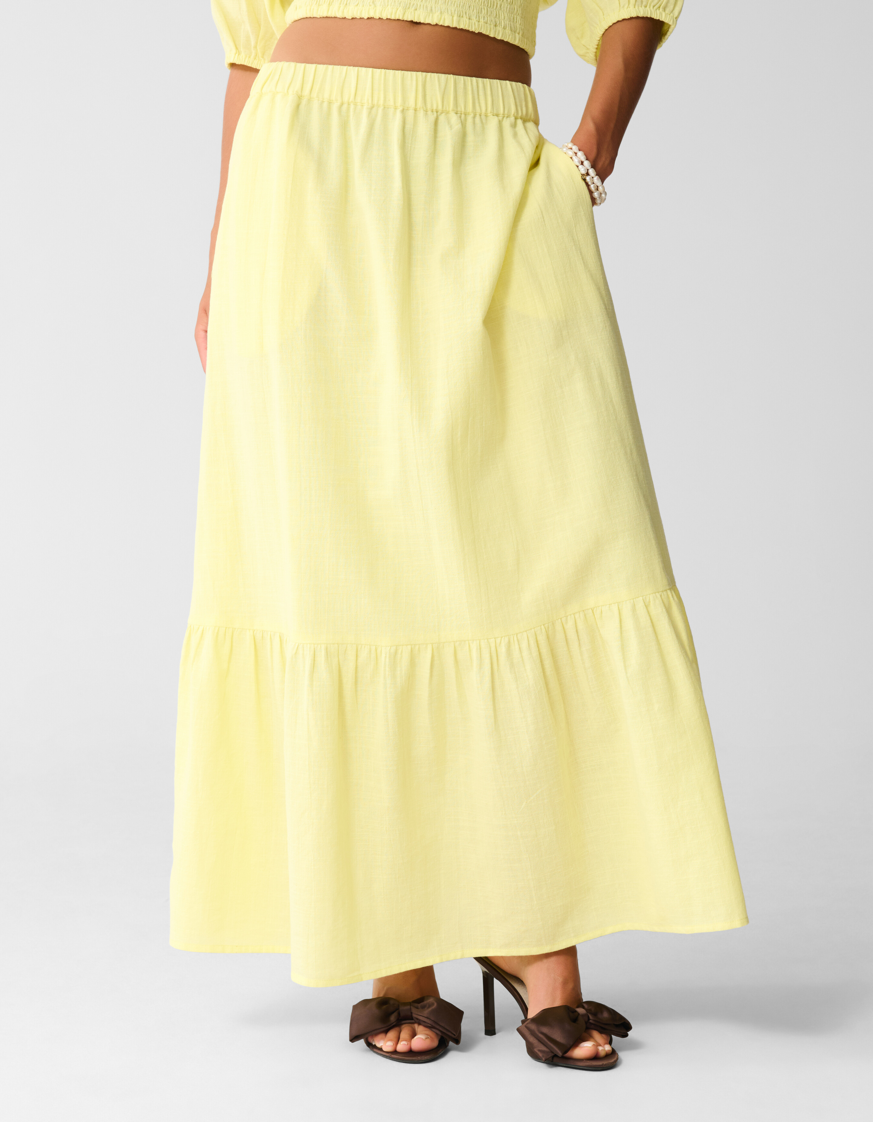 Maxi Rok Lichtgeel SHOEBY WOMEN