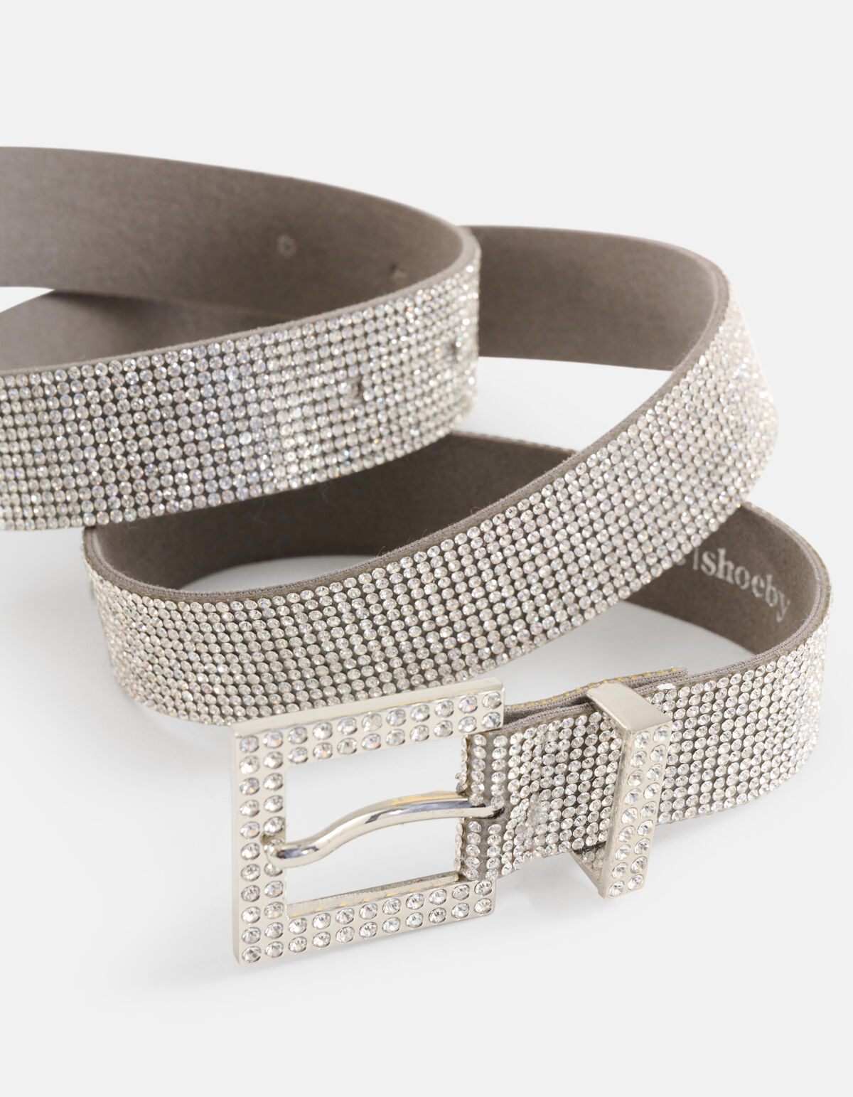 Strass Riem Zilver SHOEBY ACCESSOIRES