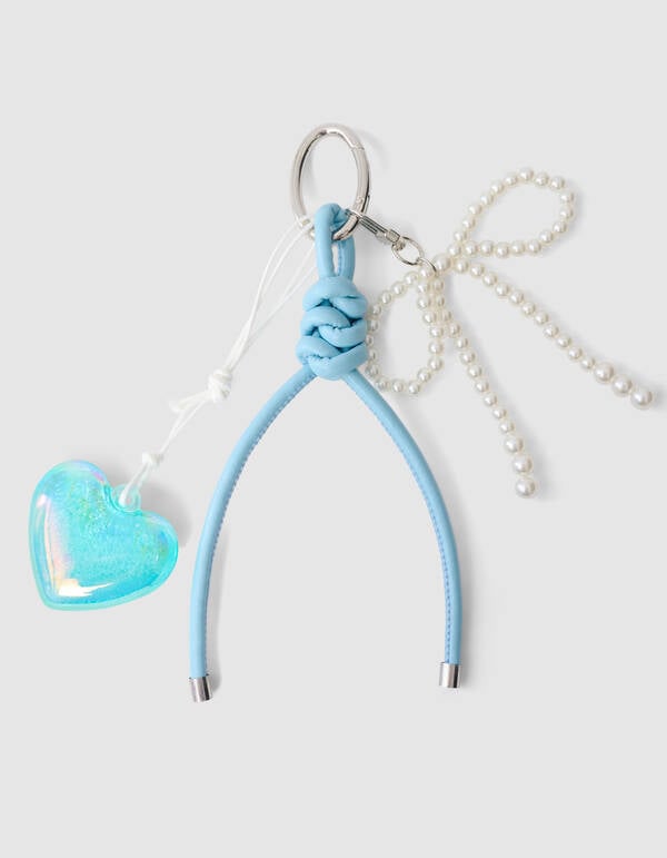 Fun Heart Sleutelhanger Blauw SHOEBY GIRLS