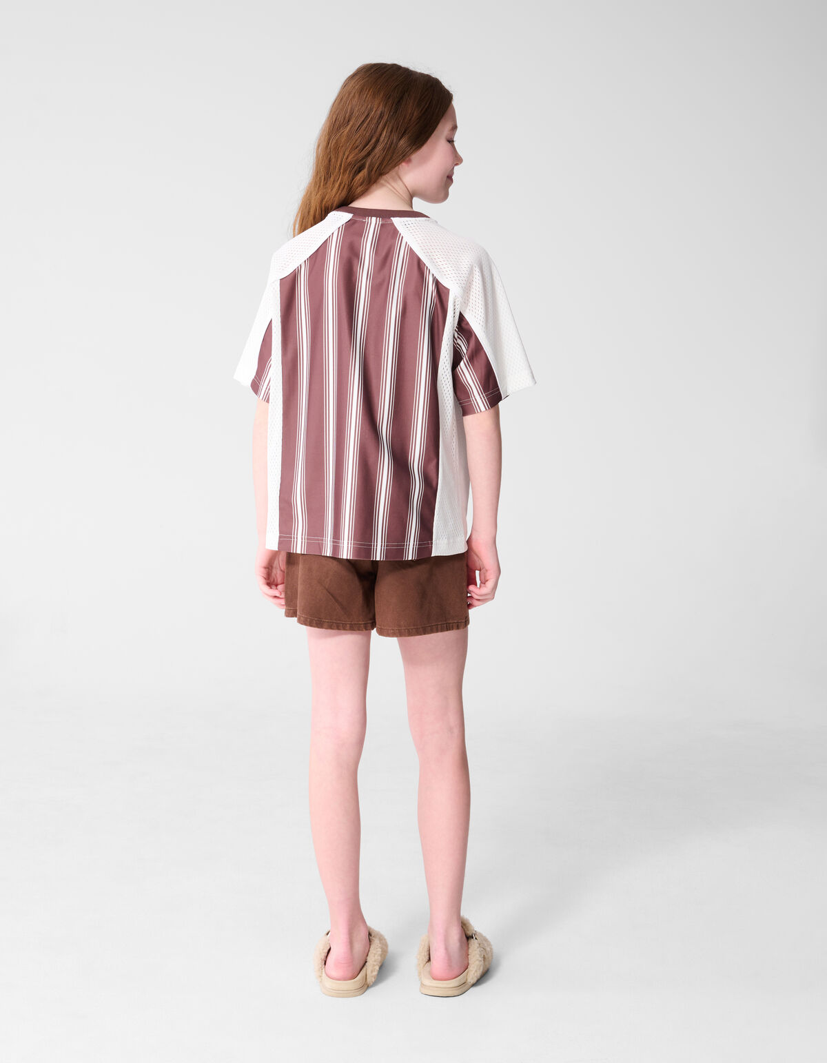 Strass Sporty T-shirt Bruin SHOEBY GIRLS