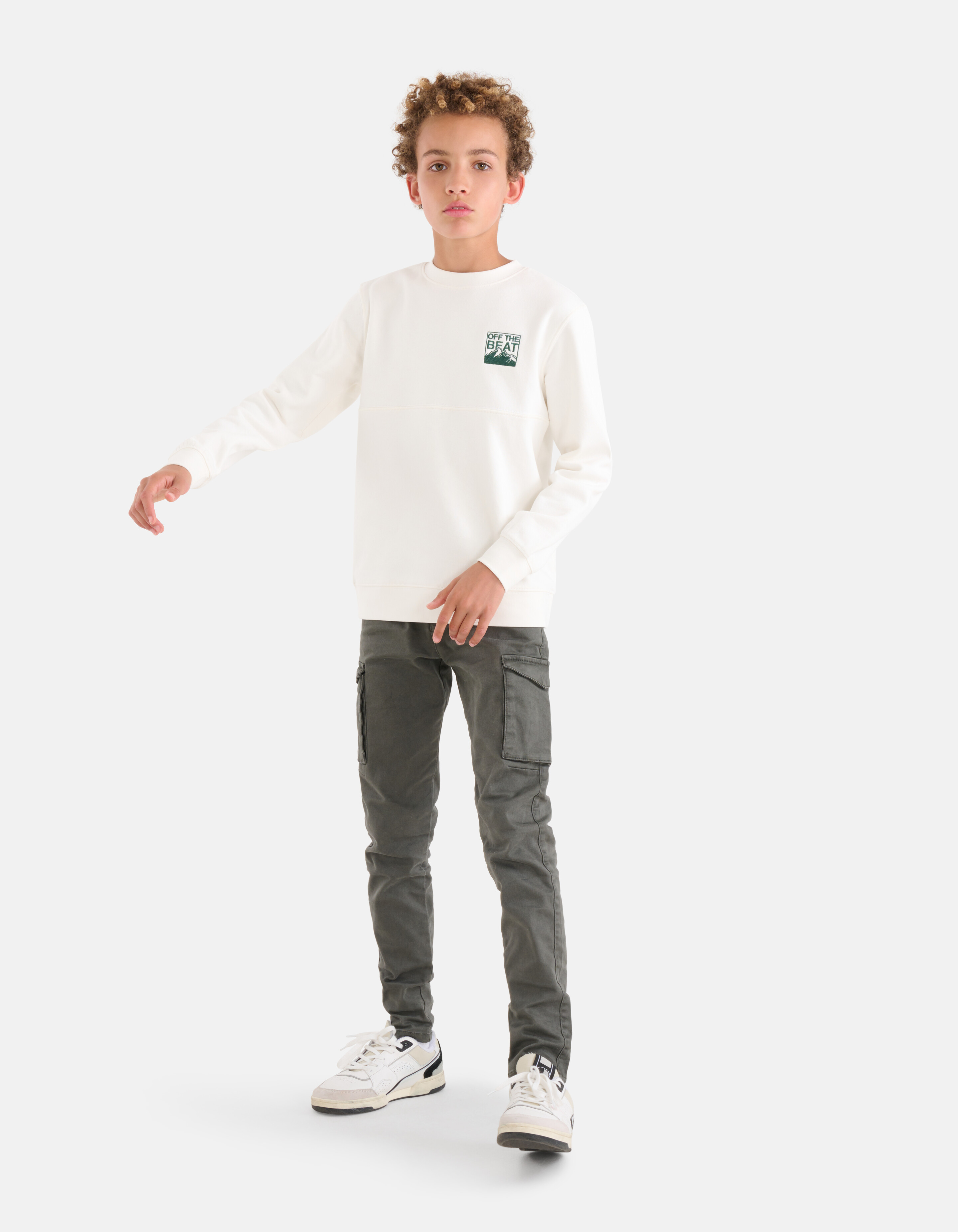 Embroidery Sweater Gebroken Wit SHOEBY BOYS