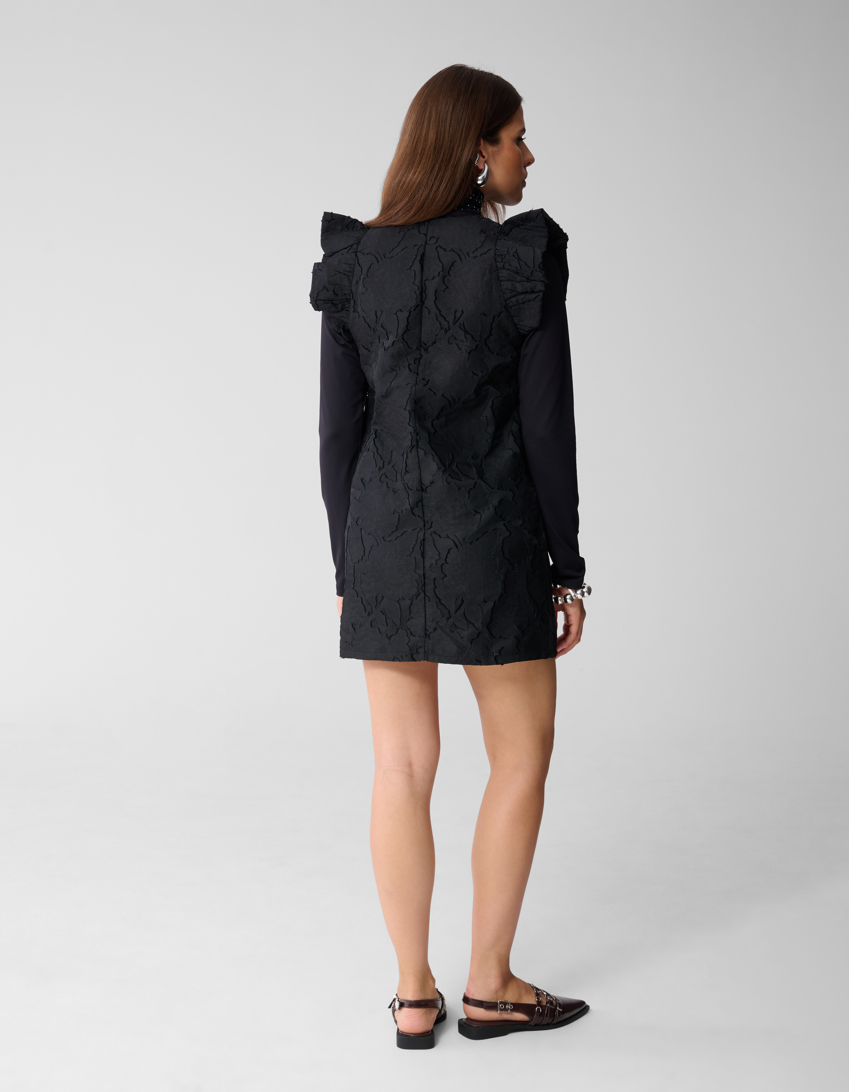 Jacquard Mini Jurk Zwart SHOEBY WOMEN