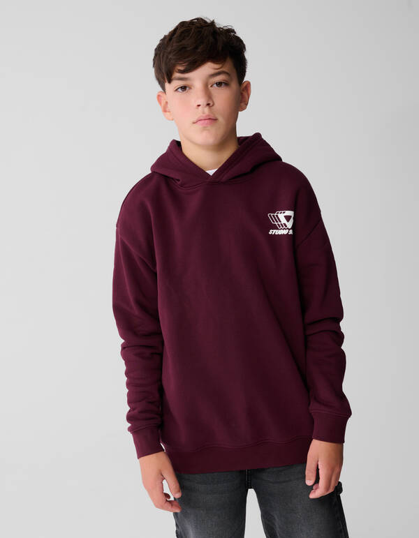 Chill Hoodie Donkerrood SHOEBY BOYS