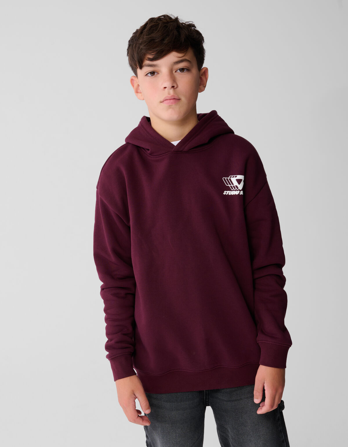 Chill Hoodie Donkerrood SHOEBY BOYS