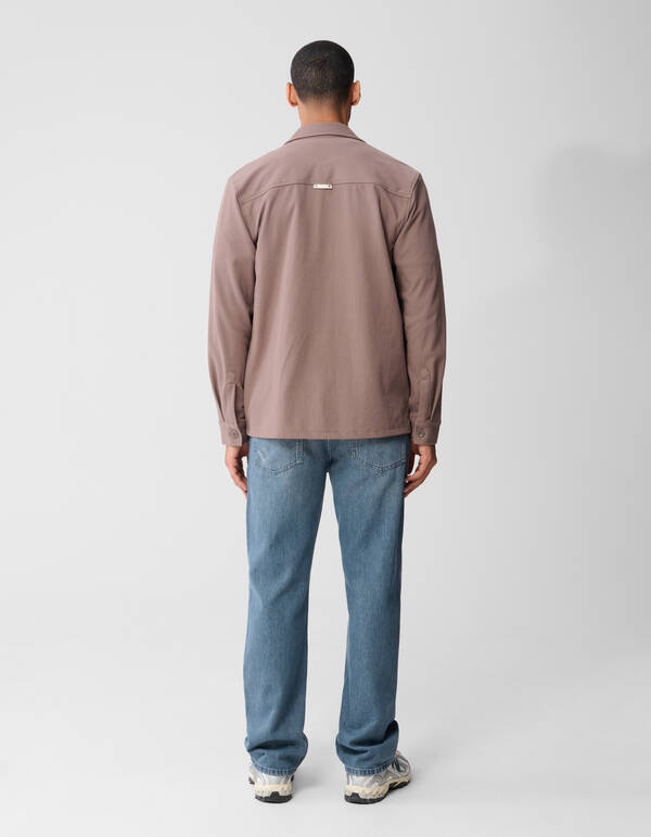 Structuur Overshirt Lichtbruin SHOEBY MEN