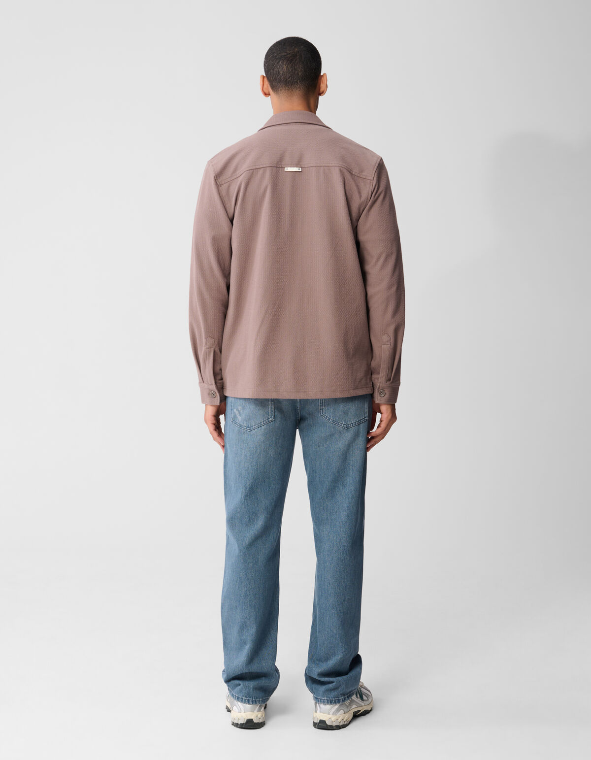 Structuur Overshirt Lichtbruin SHOEBY MEN