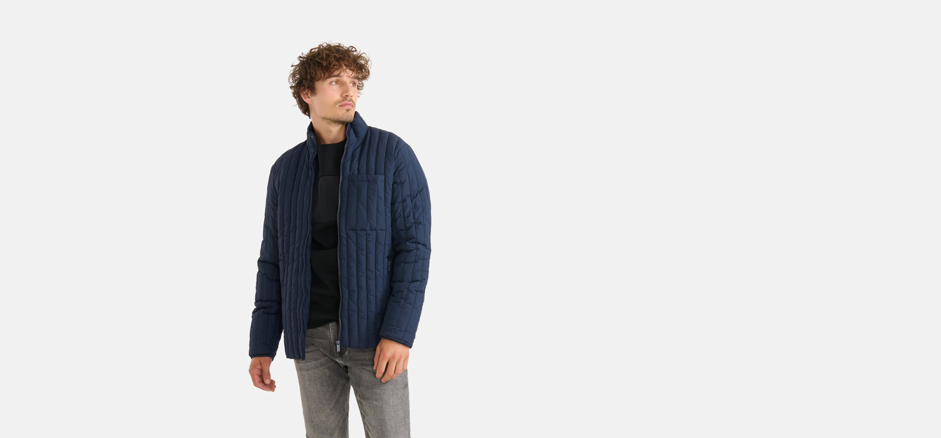 Gewatteerd Jack Donkerblauw SHOEBY MEN