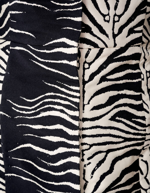 Egg Shaped Mini Jurk Zwart/Gebroken Wit SHOEBY WOMEN