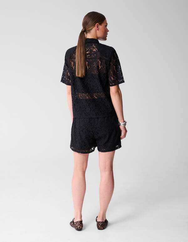 Kanten Blouse Zwart SHOEBY WOMEN