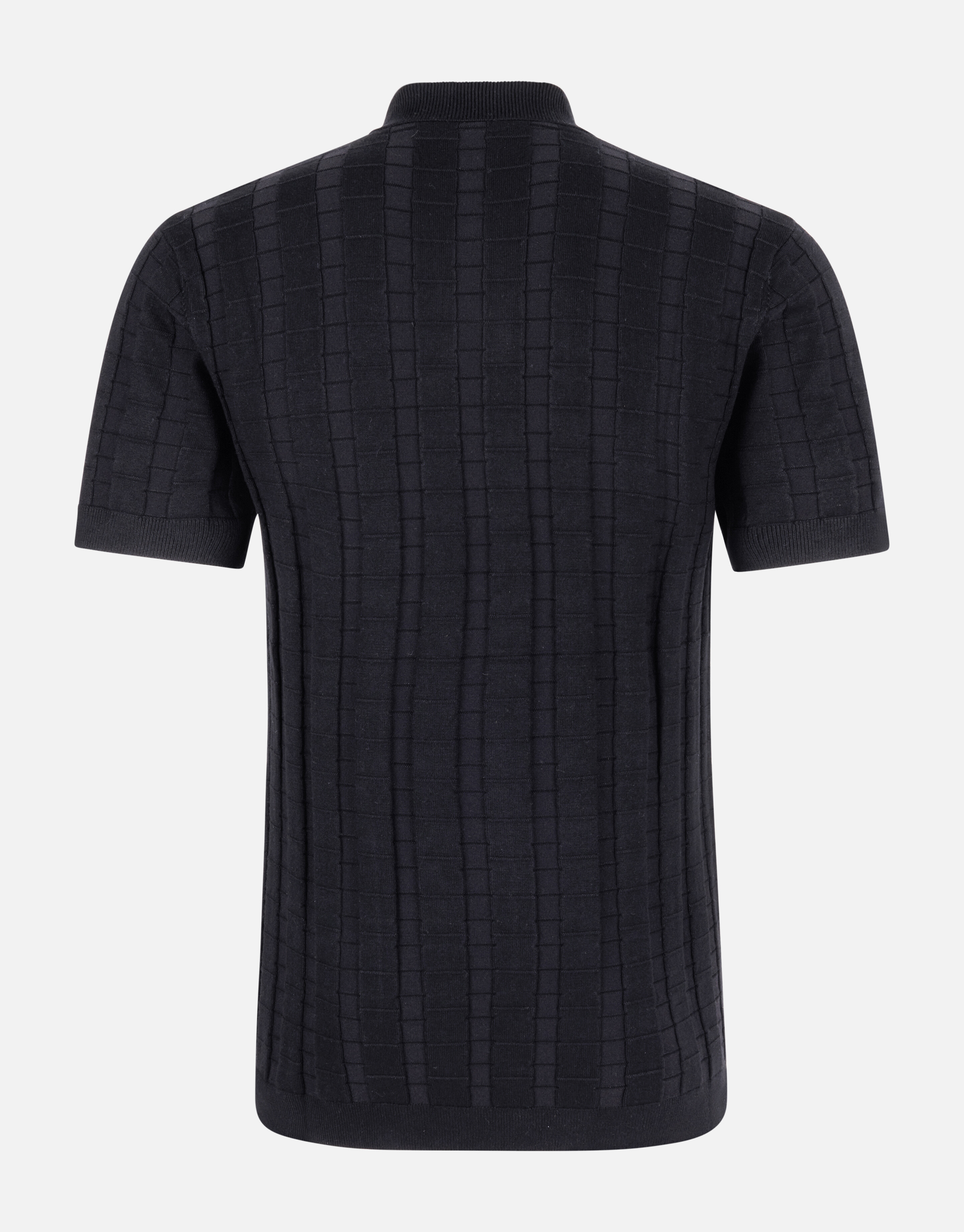 Blok Structuur Polo Zwart SHOEBY MEN