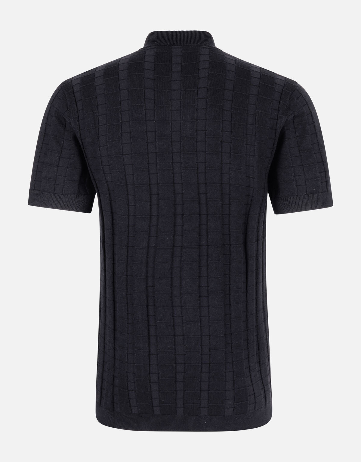 Blok Structuur Polo Zwart SHOEBY MEN