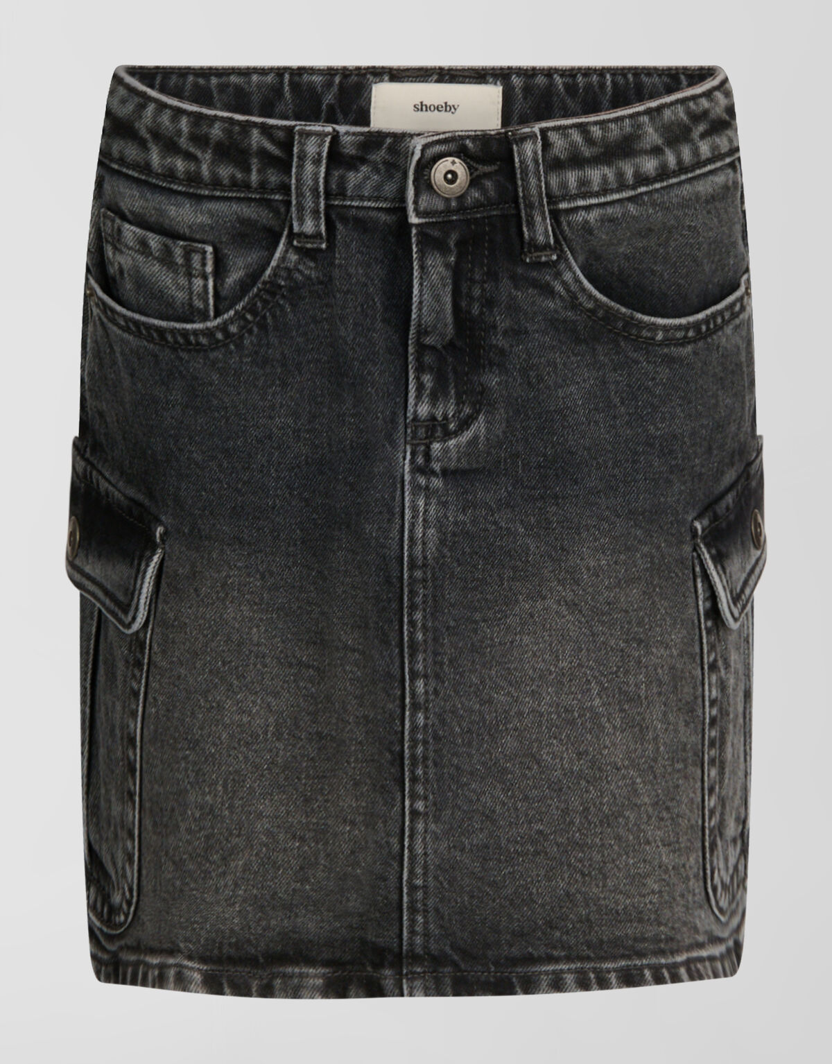 Cargo Denim Rok Donkergrijs SHOEBY GIRLS