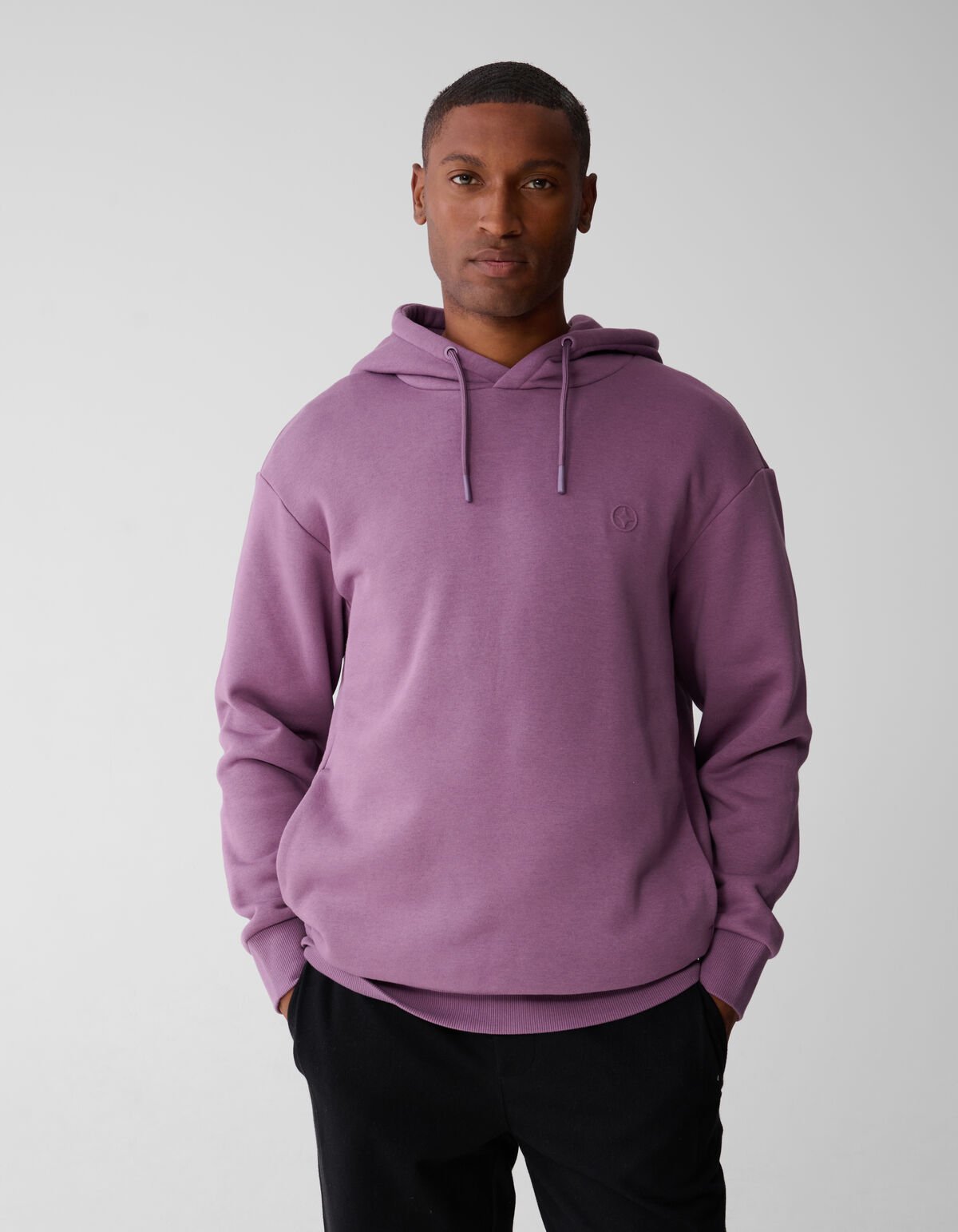 Sweat Hoodie Paars SHOEBY MEN