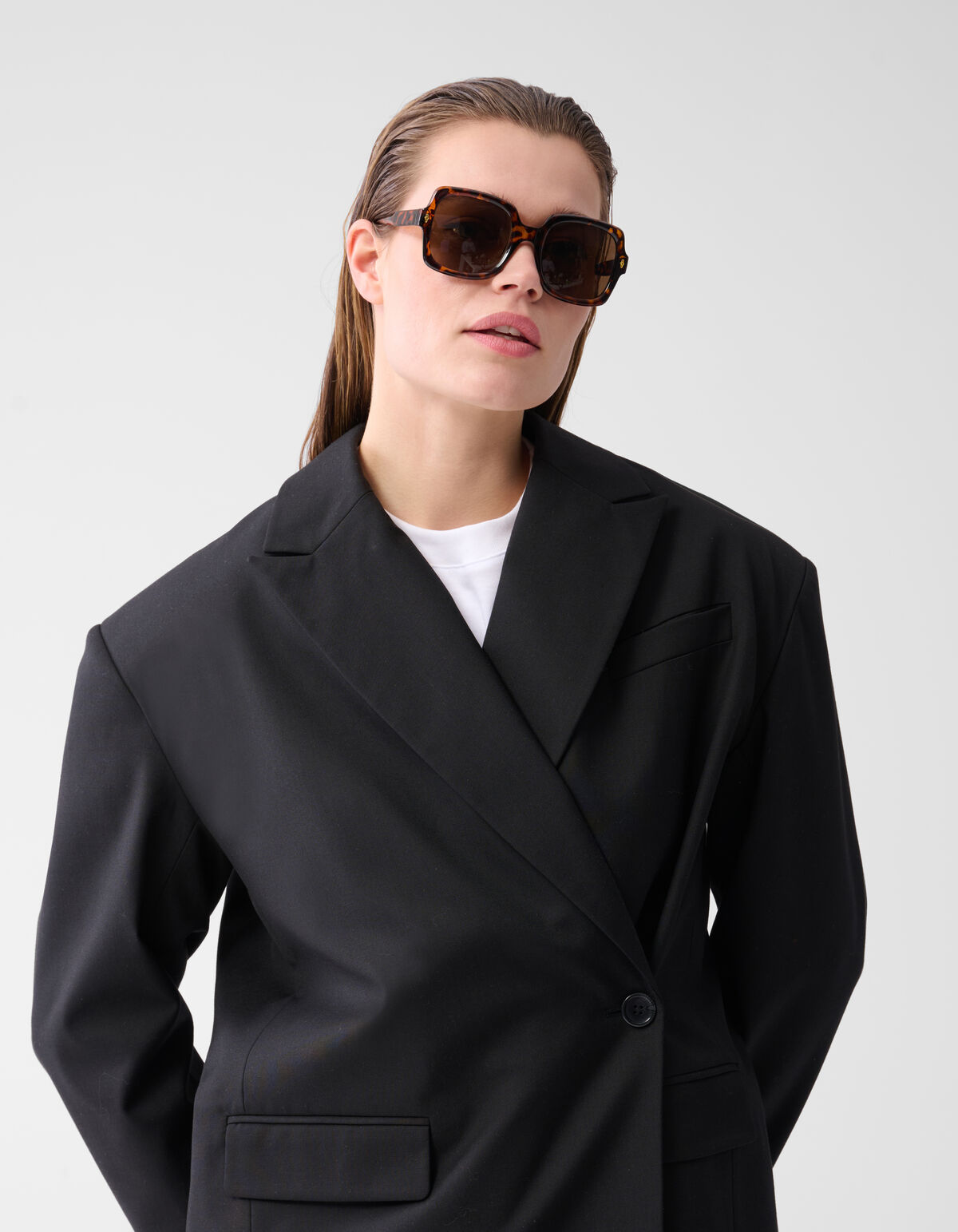 Leopard zonnebril Bruin SHOEBY ACCESSOIRES