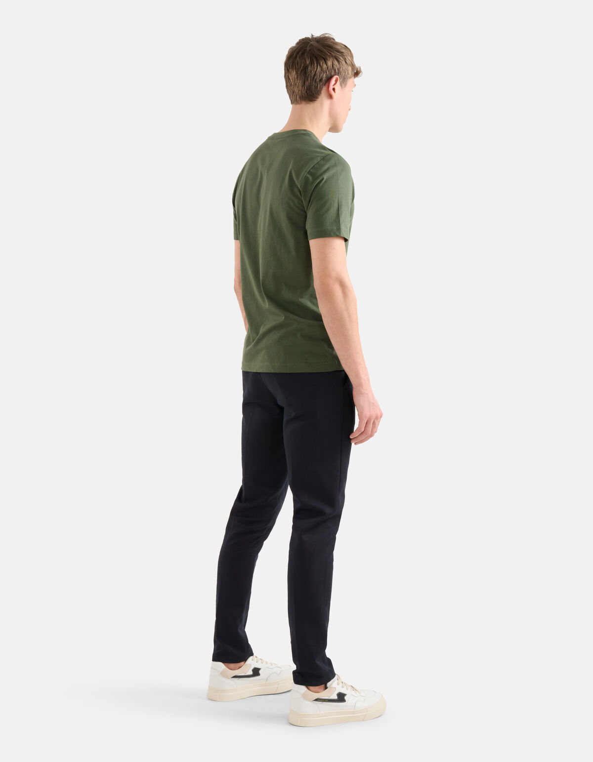 Regular Fit T-shirt Donkergroen SHOEBY MEN