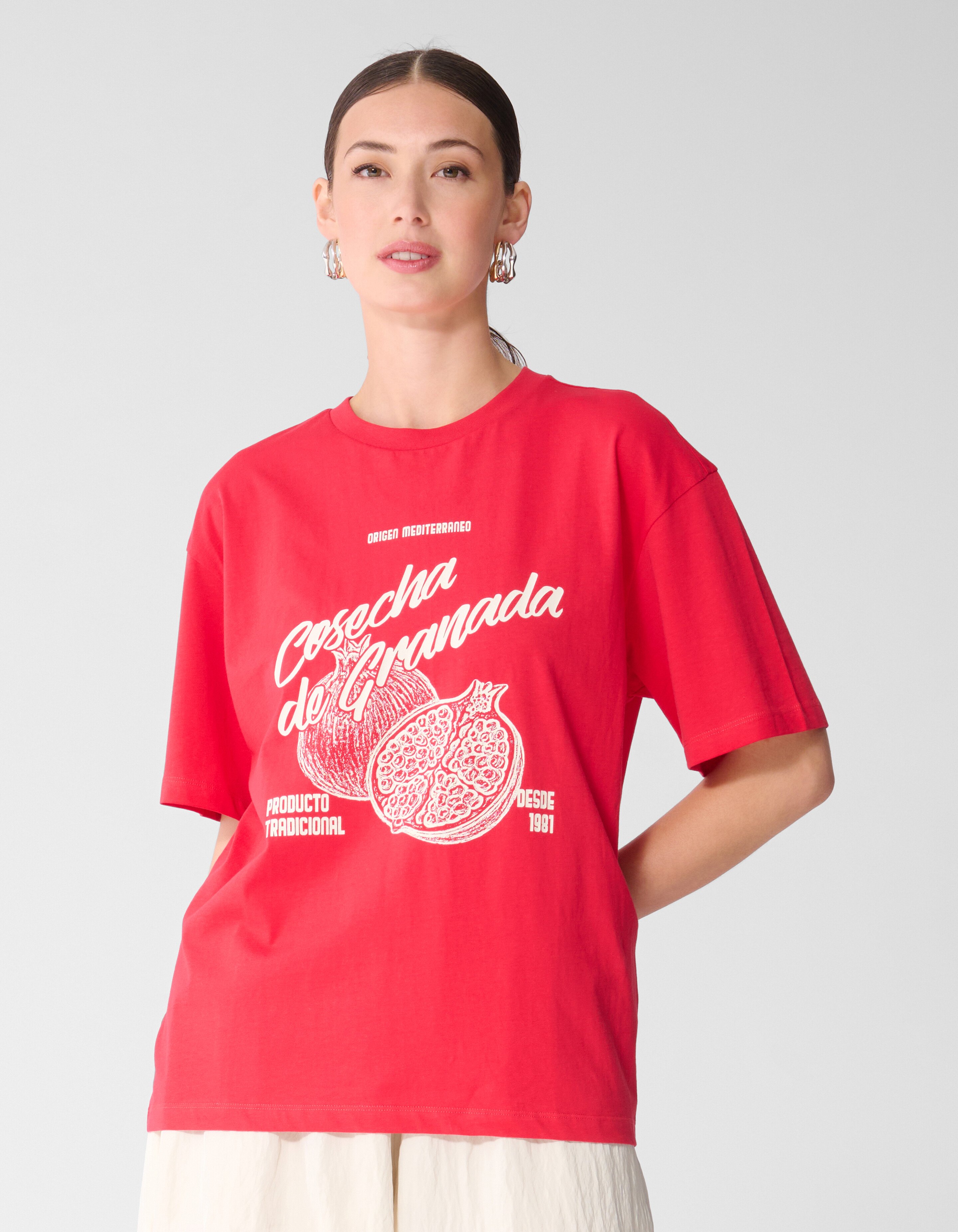 Granada Artwork T-shirt Rood SHOEBY WOMEN