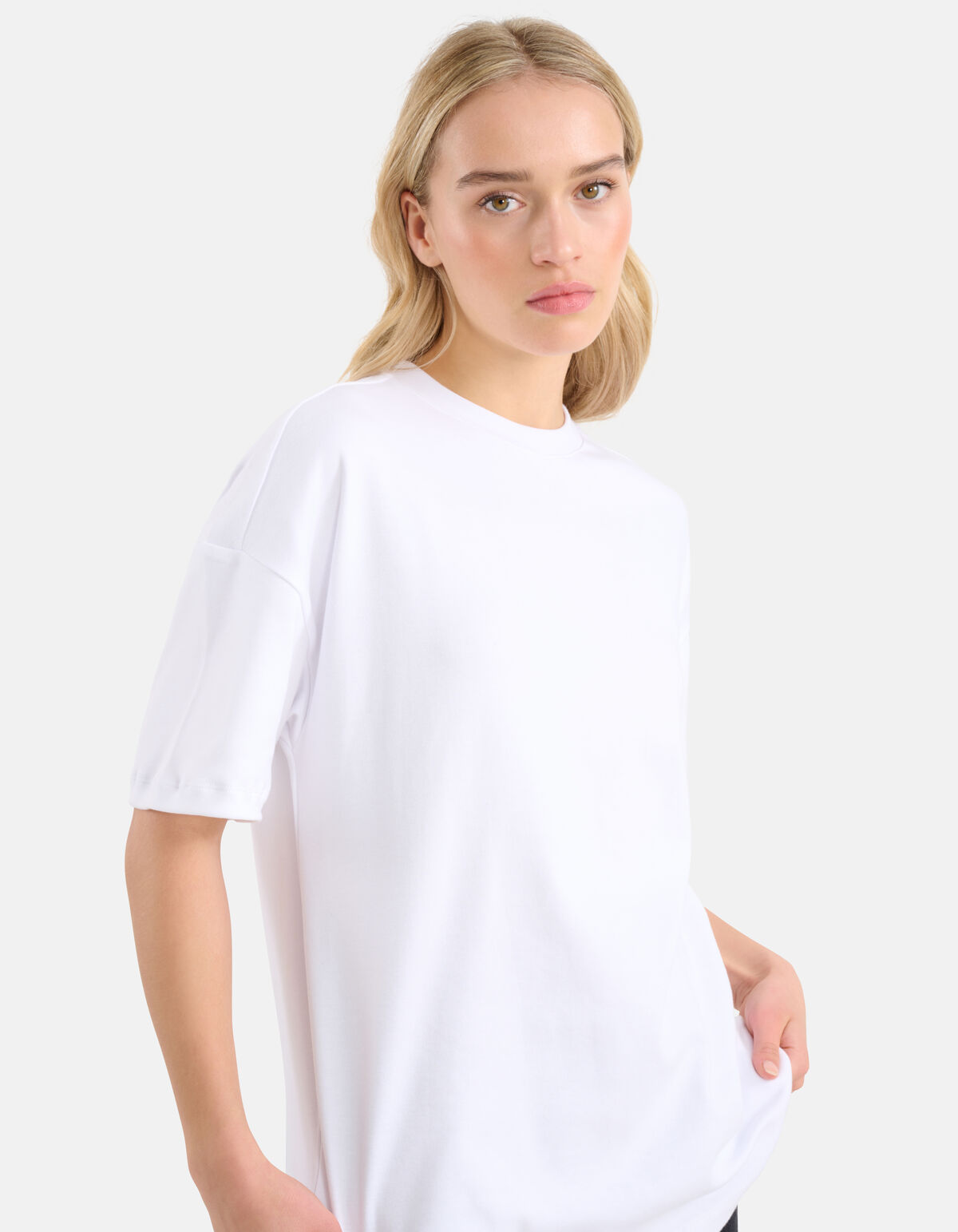 Oversized Basis T-shirt Wit SHOEBY WOMEN