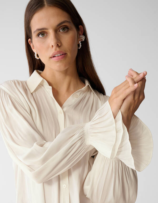 Gathering Blouse Gebroken Wit By Mieke SHOEBY WOMEN