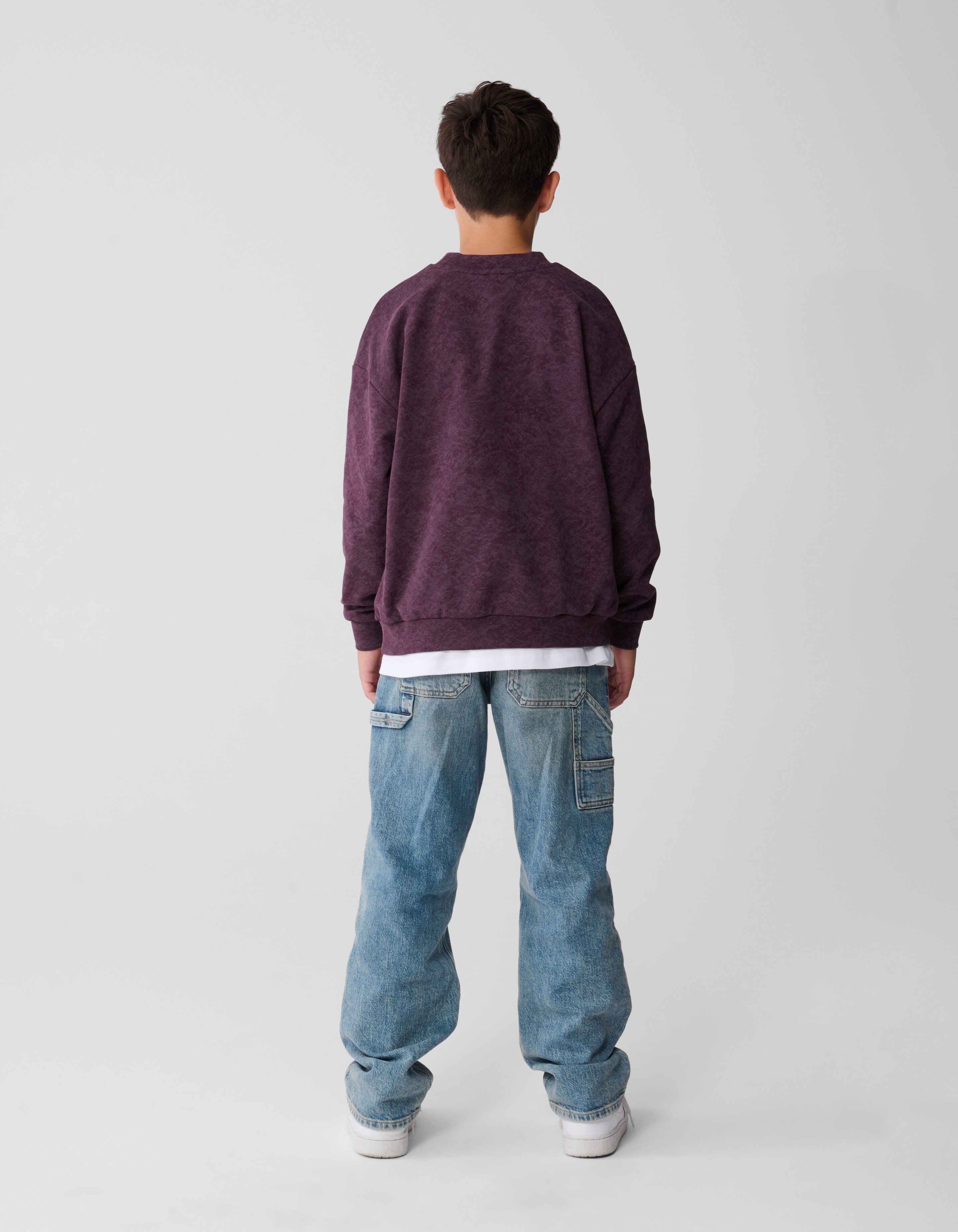 Connect Artwork Sweater Donkerrood SHOEBY BOYS