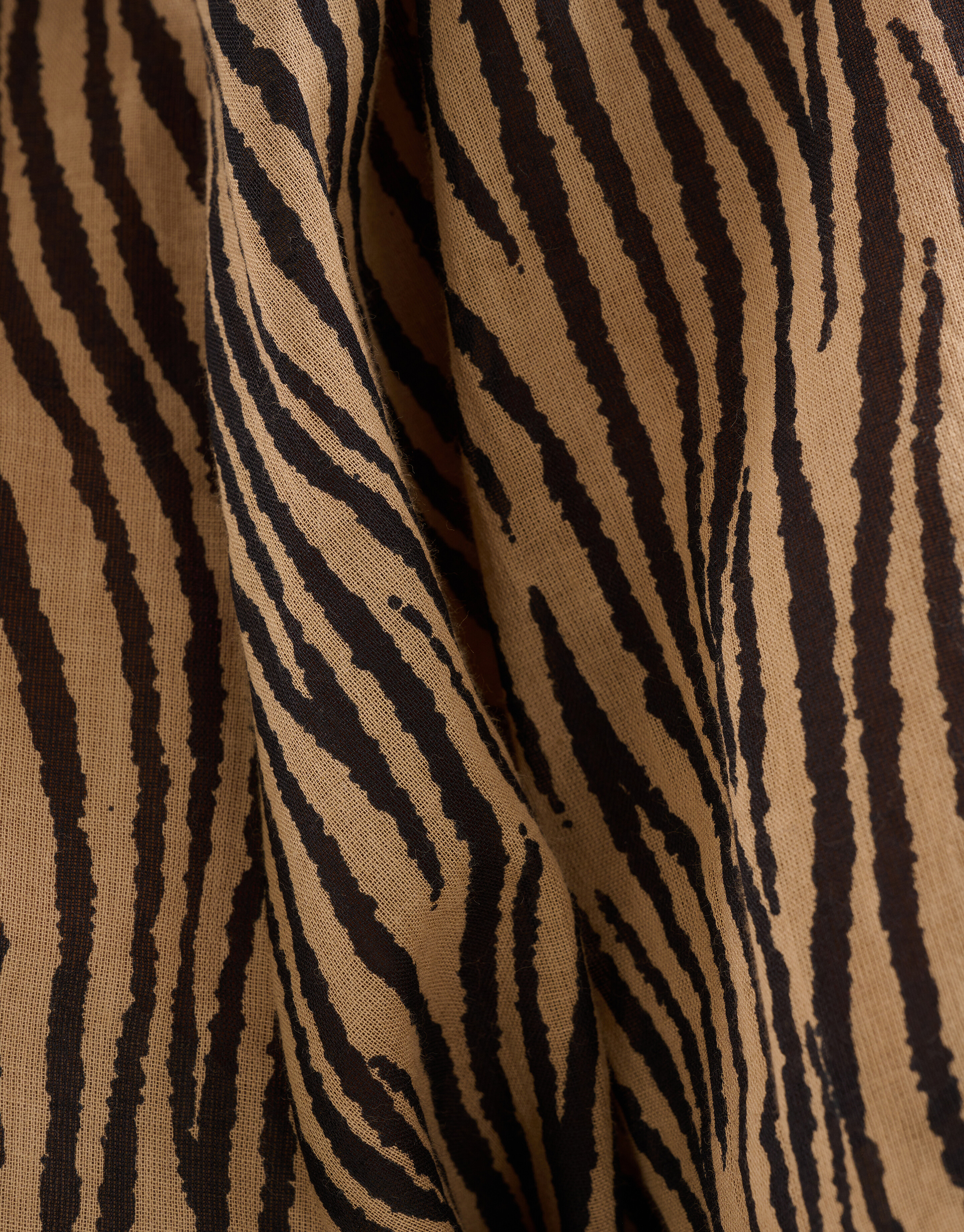 Zebra Voile Blouse Bruin SHOEBY WOMEN