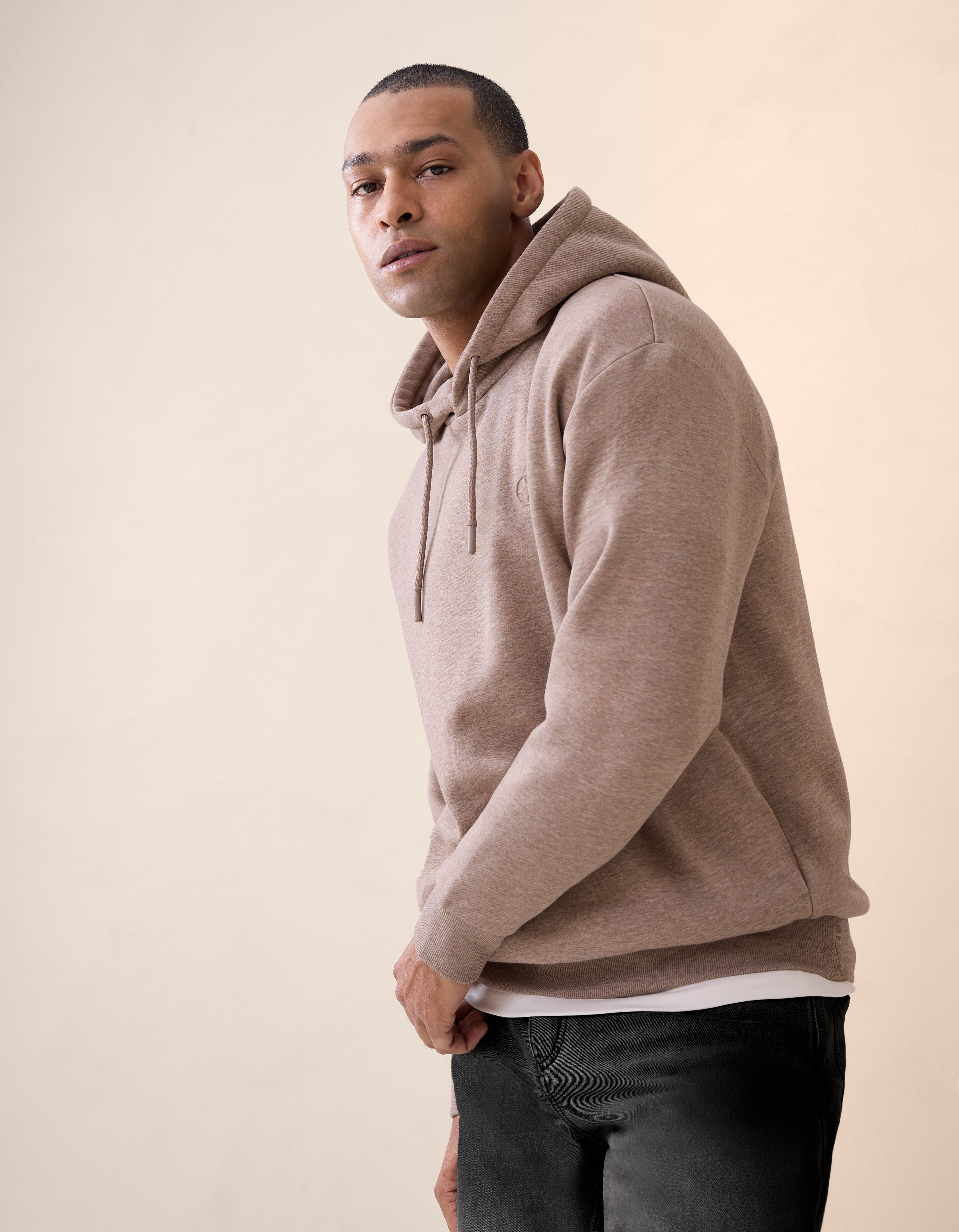 Sweat Hoodie Lichtbruin SHOEBY MEN