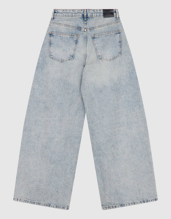 Curved Wide Leg Fit Jeans Mediumstone SHOEBY WOMEN