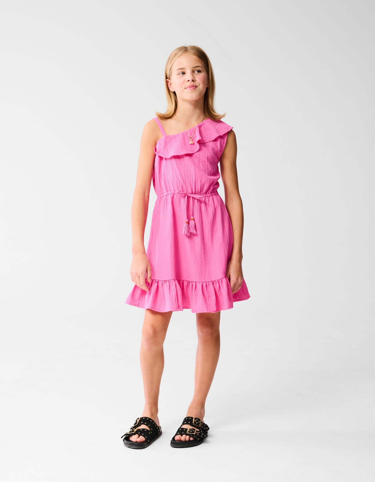One Shoulder Jurk Roze SHOEBY GIRLS