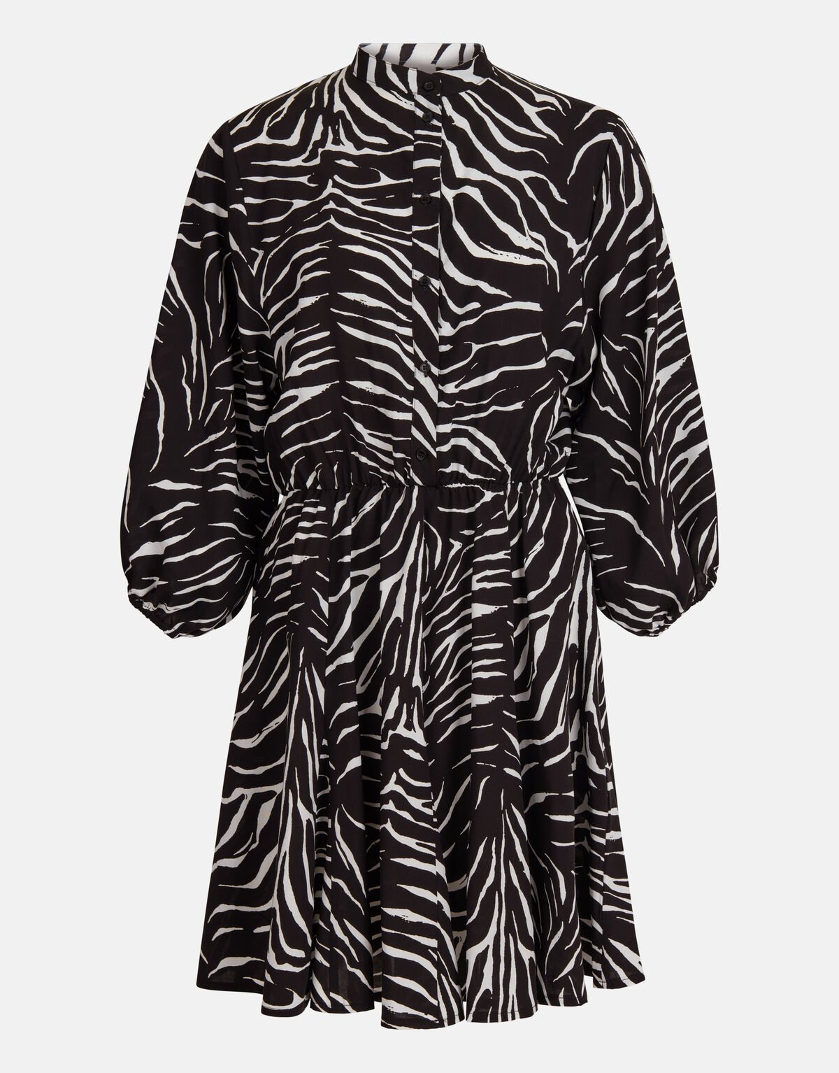 Zebra Print Jurk Zwart/Wit SHOEBY WOMEN