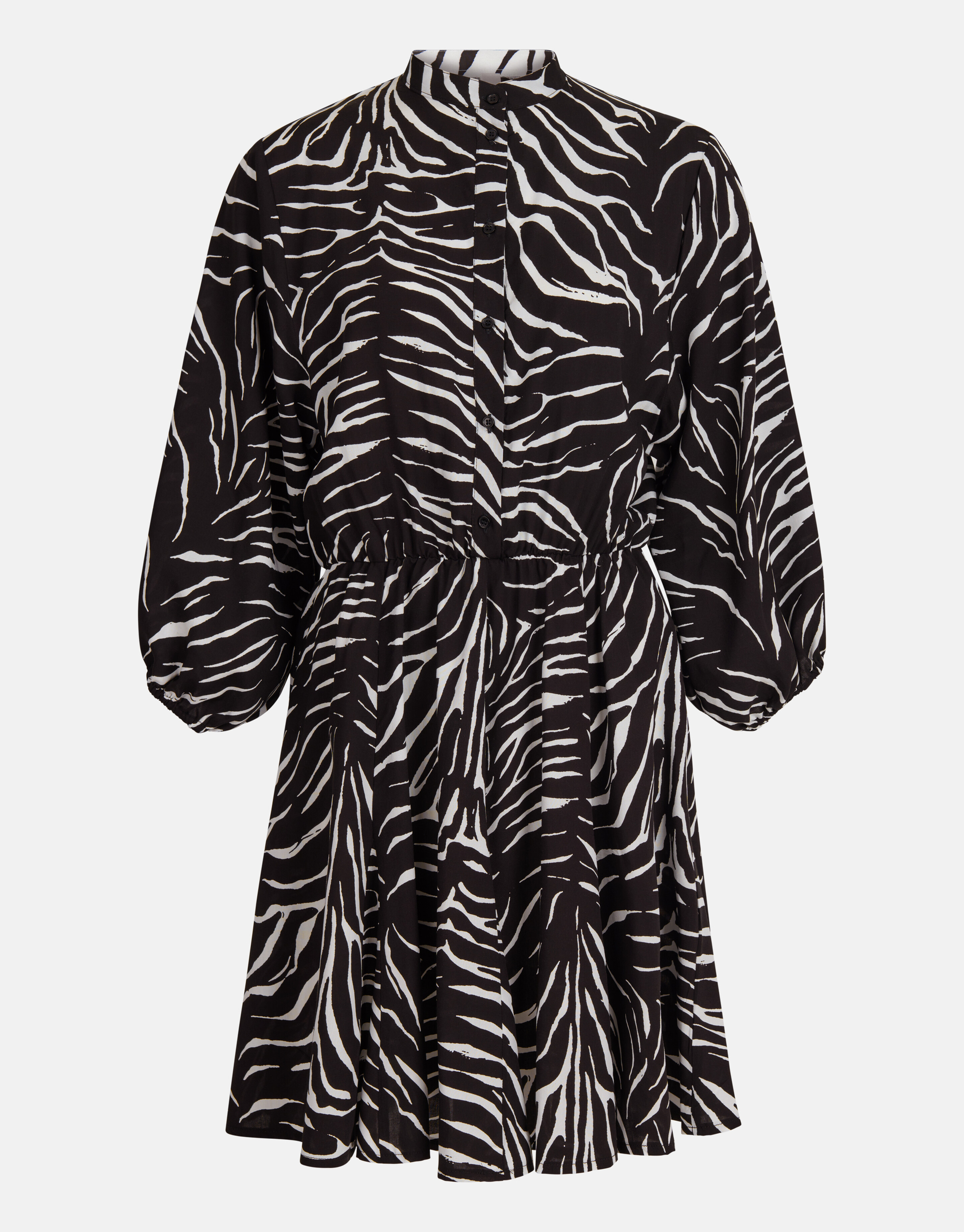 Zebra Print Jurk Zwart/Wit SHOEBY WOMEN