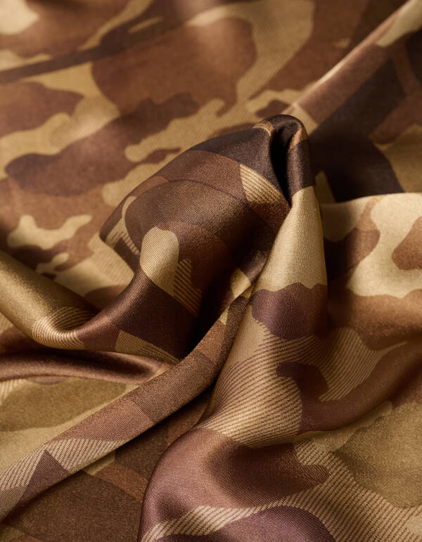 Satin Camo Sjaal Bruin SHOEBY ACCESSOIRES