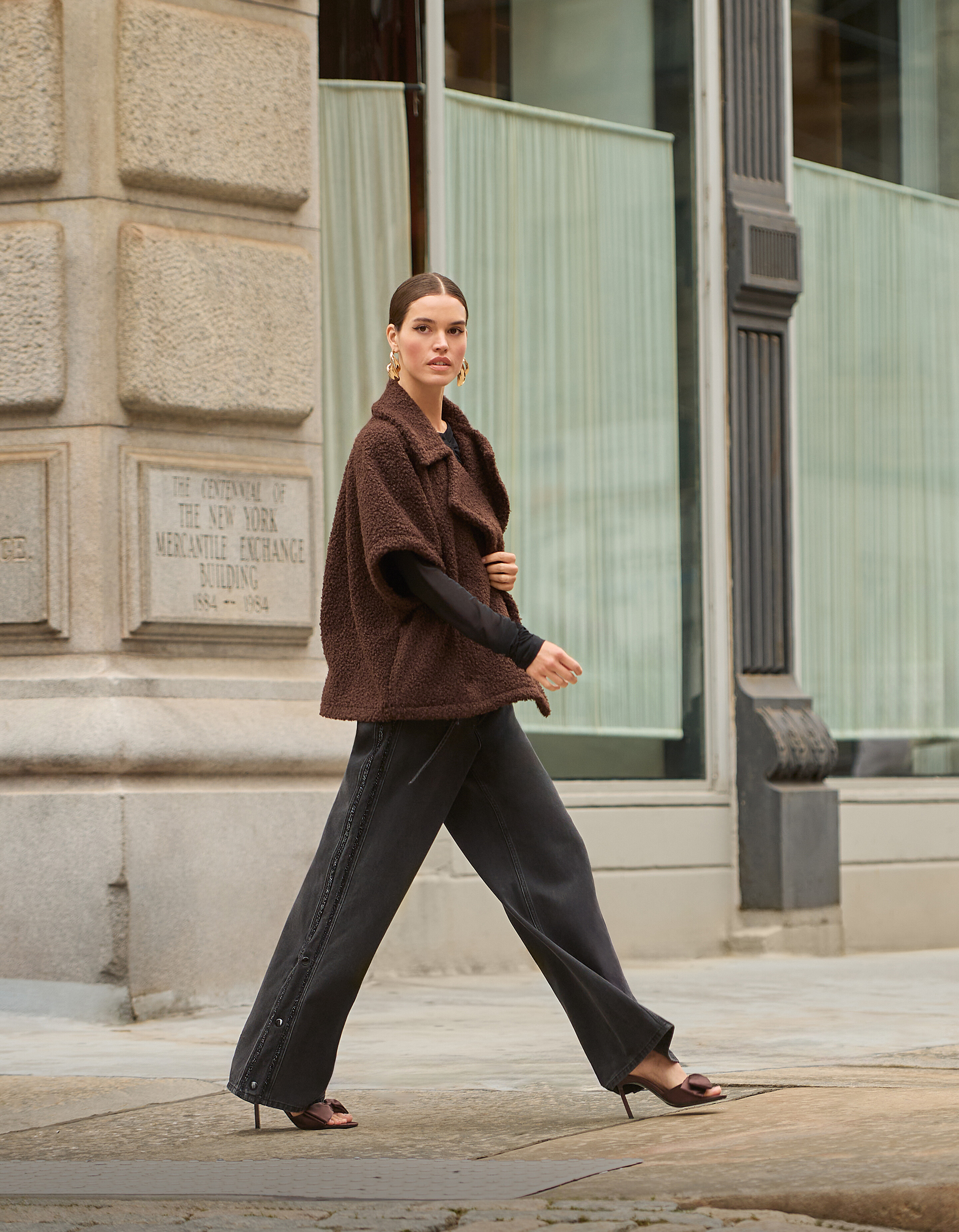 Tape Straight Fit Denim Zwart SHOEBY WOMEN